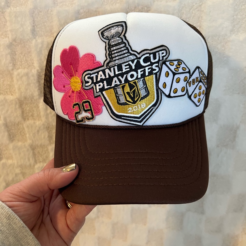 Vegas Golden Knights patch trucker hat